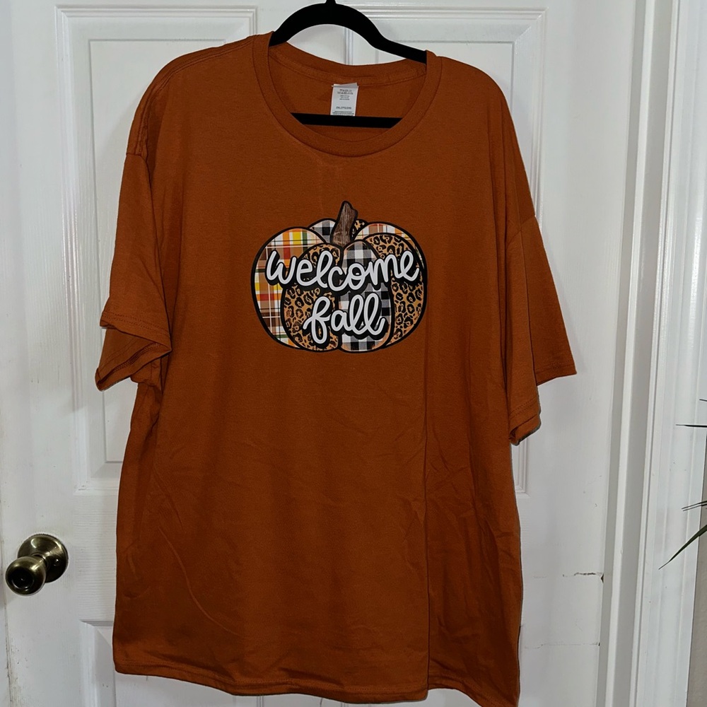 NWOT Handcrafted Welcome Fall Shirt 2XL